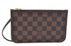 Authentic Louis Vuitton Damier Neverfull Pouch Purse Clutch Bag LV K4387