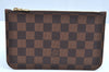 Authentic Louis Vuitton Damier Neverfull Pouch Purse Clutch Bag LV K4387