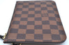 Authentic Louis Vuitton Damier Neverfull Pouch Purse Clutch Bag LV K4387