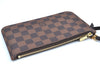 Authentic Louis Vuitton Damier Neverfull Pouch Purse Clutch Bag LV K4387