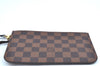 Authentic Louis Vuitton Damier Neverfull Pouch Purse Clutch Bag LV K4387