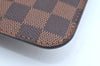 Authentic Louis Vuitton Damier Neverfull Pouch Purse Clutch Bag LV K4387