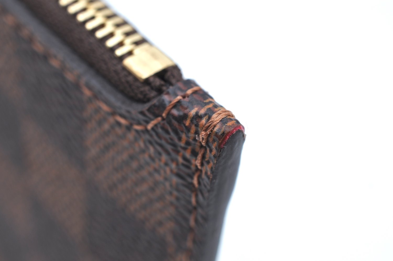 Authentic Louis Vuitton Damier Neverfull Pouch Purse Clutch Bag LV K4387