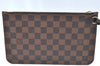 Authentic Louis Vuitton Damier Neverfull Pouch Purse Clutch Bag LV K4388