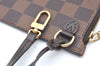 Authentic Louis Vuitton Damier Neverfull Pouch Purse Clutch Bag LV K4388