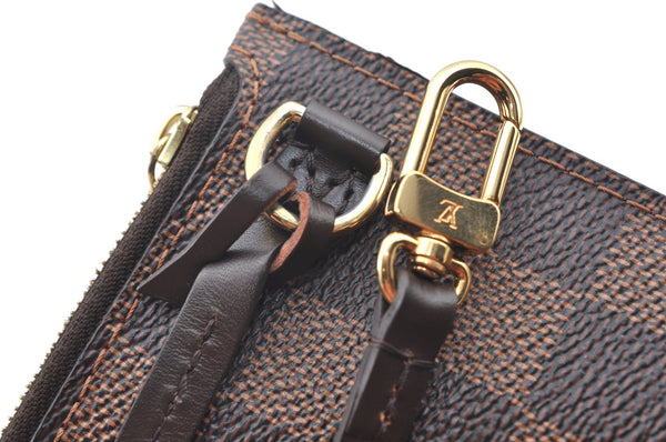 Authentic Louis Vuitton Damier Neverfull Pouch Purse Clutch Bag LV K4388