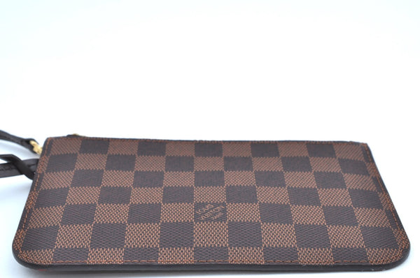 Authentic Louis Vuitton Damier Neverfull Pouch Purse Clutch Bag LV K4389