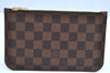 Authentic Louis Vuitton Damier Neverfull Pouch Purse Clutch Bag LV K4390