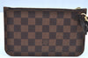 Authentic Louis Vuitton Damier Neverfull Pouch Purse Clutch Bag LV K4390