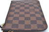 Authentic Louis Vuitton Damier Neverfull Pouch Purse Clutch Bag LV K4390