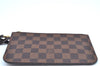 Authentic Louis Vuitton Damier Neverfull Pouch Purse Clutch Bag LV K4390