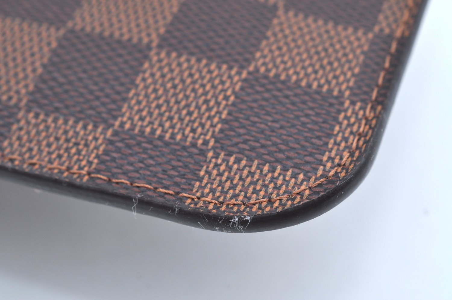 Authentic Louis Vuitton Damier Neverfull Pouch Purse Clutch Bag LV K4390