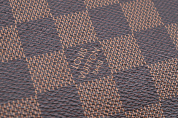 Authentic Louis Vuitton Damier Neverfull Pouch Purse Clutch Bag LV K4390