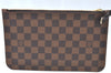 Authentic Louis Vuitton Damier Neverfull Pouch Purse Clutch Bag LV K4391