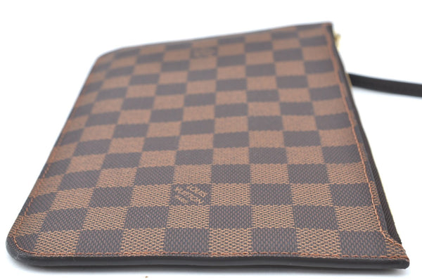 Authentic Louis Vuitton Damier Neverfull Pouch Purse Clutch Bag LV K4391