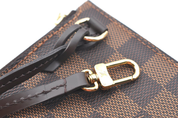 Authentic Louis Vuitton Damier Neverfull Pouch Purse Clutch Bag LV K4391