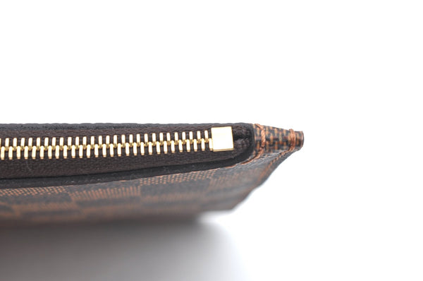 Authentic Louis Vuitton Damier Neverfull Pouch Purse Clutch Bag LV K4391