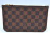 Authentic Louis Vuitton Damier Neverfull Pouch Purse Clutch Bag LV K4393