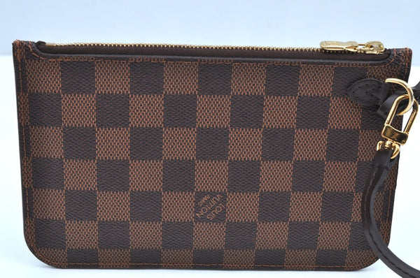 Authentic Louis Vuitton Damier Neverfull Pouch Purse Clutch Bag LV K4393