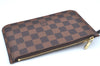 Authentic Louis Vuitton Damier Neverfull Pouch Purse Clutch Bag LV K4393