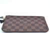 Authentic Louis Vuitton Damier Neverfull Pouch Purse Clutch Bag LV K4393