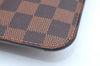 Authentic Louis Vuitton Damier Neverfull Pouch Purse Clutch Bag LV K4393