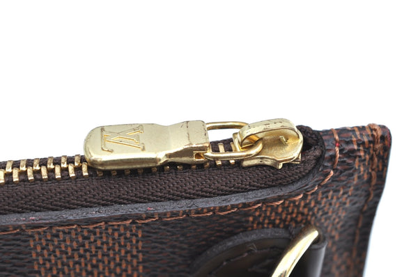 Authentic Louis Vuitton Damier Neverfull Pouch Purse Clutch Bag LV K4393