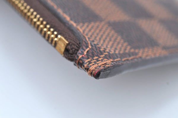 Authentic Louis Vuitton Damier Neverfull Pouch Purse Clutch Bag LV K4393