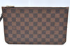 Authentic Louis Vuitton Damier Neverfull Pouch Purse Clutch Bag LV K4395