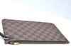 Authentic Louis Vuitton Damier Neverfull Pouch Purse Clutch Bag LV K4395