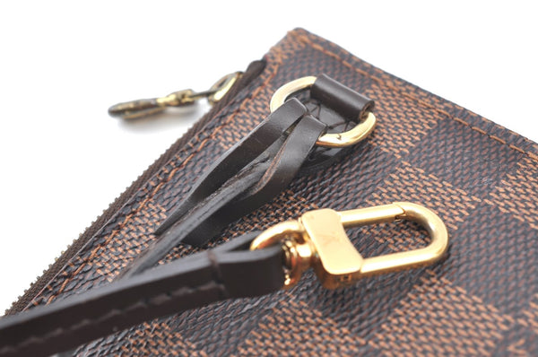 Authentic Louis Vuitton Damier Neverfull Pouch Purse Clutch Bag LV K4395