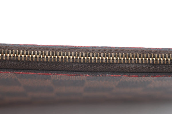 Authentic Louis Vuitton Damier Neverfull Pouch Purse Clutch Bag LV K4395