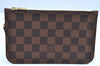 Authentic Louis Vuitton Damier Neverfull Pouch Purse Clutch Bag LV K4396