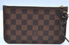 Authentic Louis Vuitton Damier Neverfull Pouch Purse Clutch Bag LV K4396