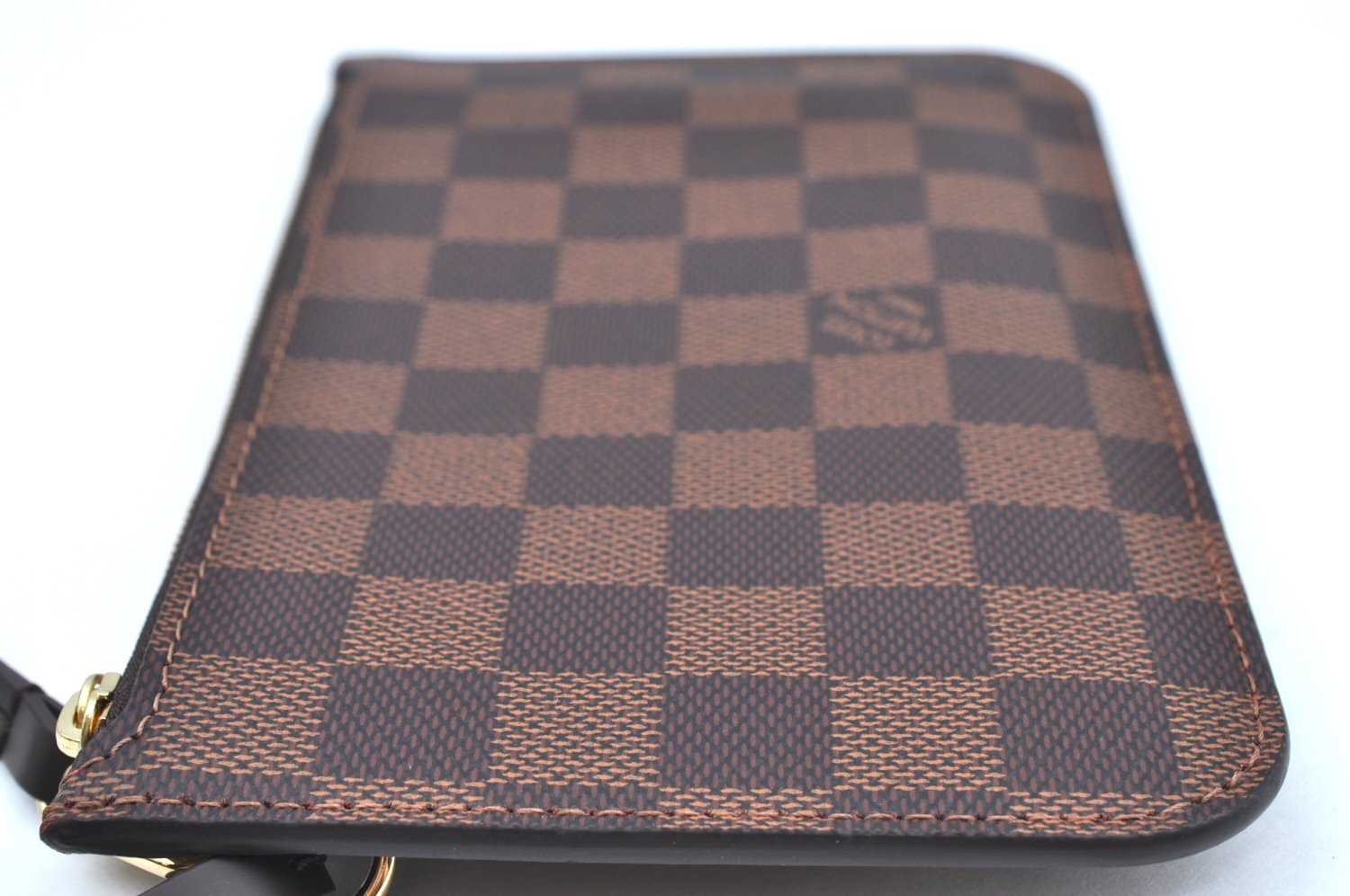 Authentic Louis Vuitton Damier Neverfull Pouch Purse Clutch Bag LV K4396