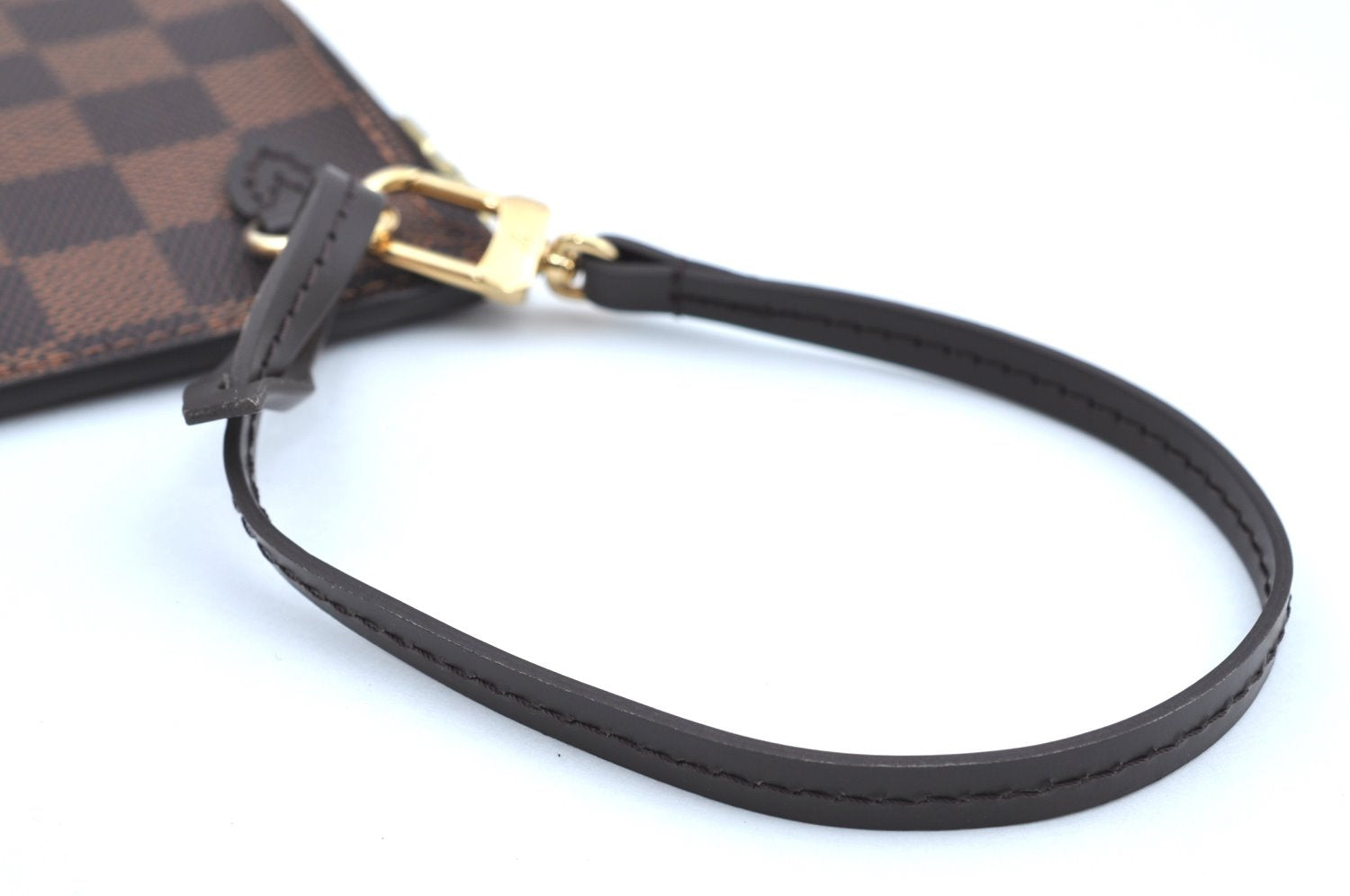 Authentic Louis Vuitton Damier Neverfull Pouch Purse Clutch Bag LV K4396