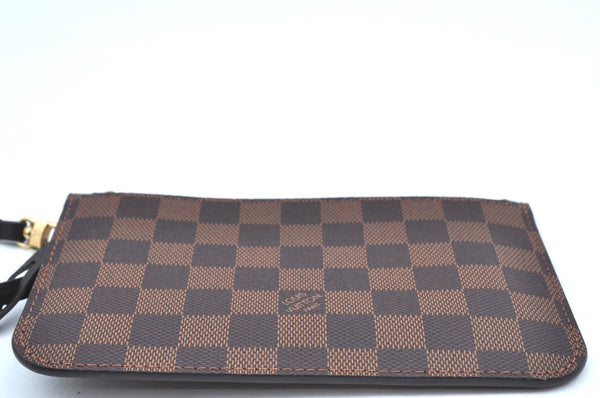 Authentic Louis Vuitton Damier Neverfull Pouch Purse Clutch Bag LV K4396