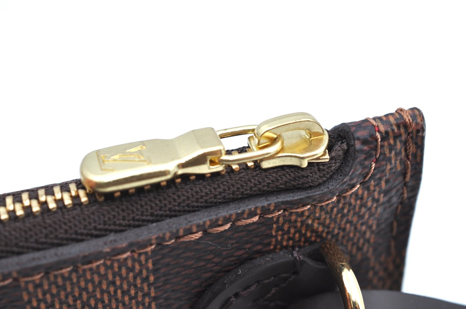 Authentic Louis Vuitton Damier Neverfull Pouch Purse Clutch Bag LV K4396