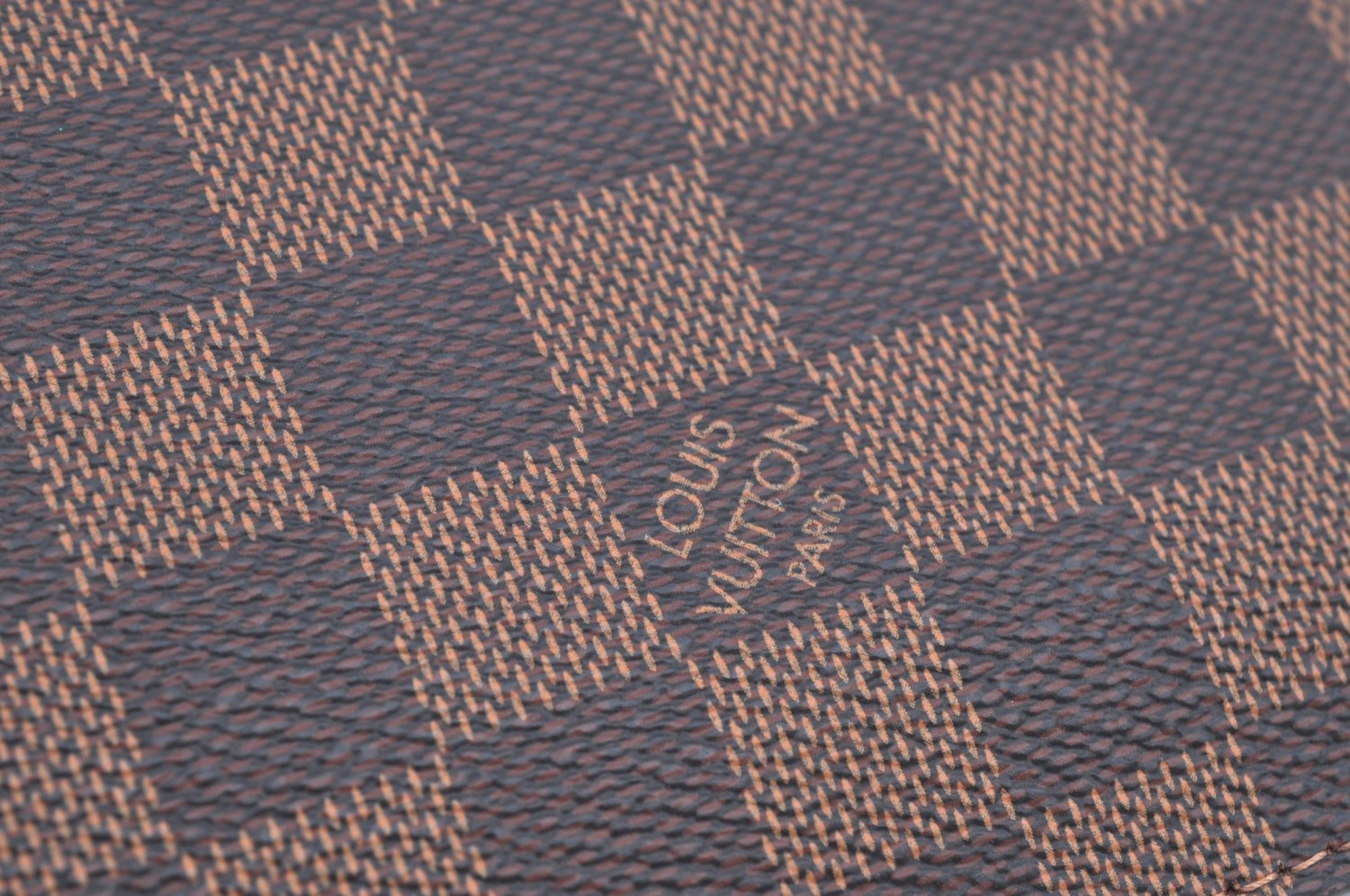 Authentic Louis Vuitton Damier Neverfull Pouch Purse Clutch Bag LV K4396