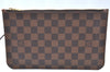 Authentic Louis Vuitton Damier Neverfull Pouch Purse Clutch Bag LV K4397