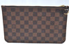Authentic Louis Vuitton Damier Neverfull Pouch Purse Clutch Bag LV K4397