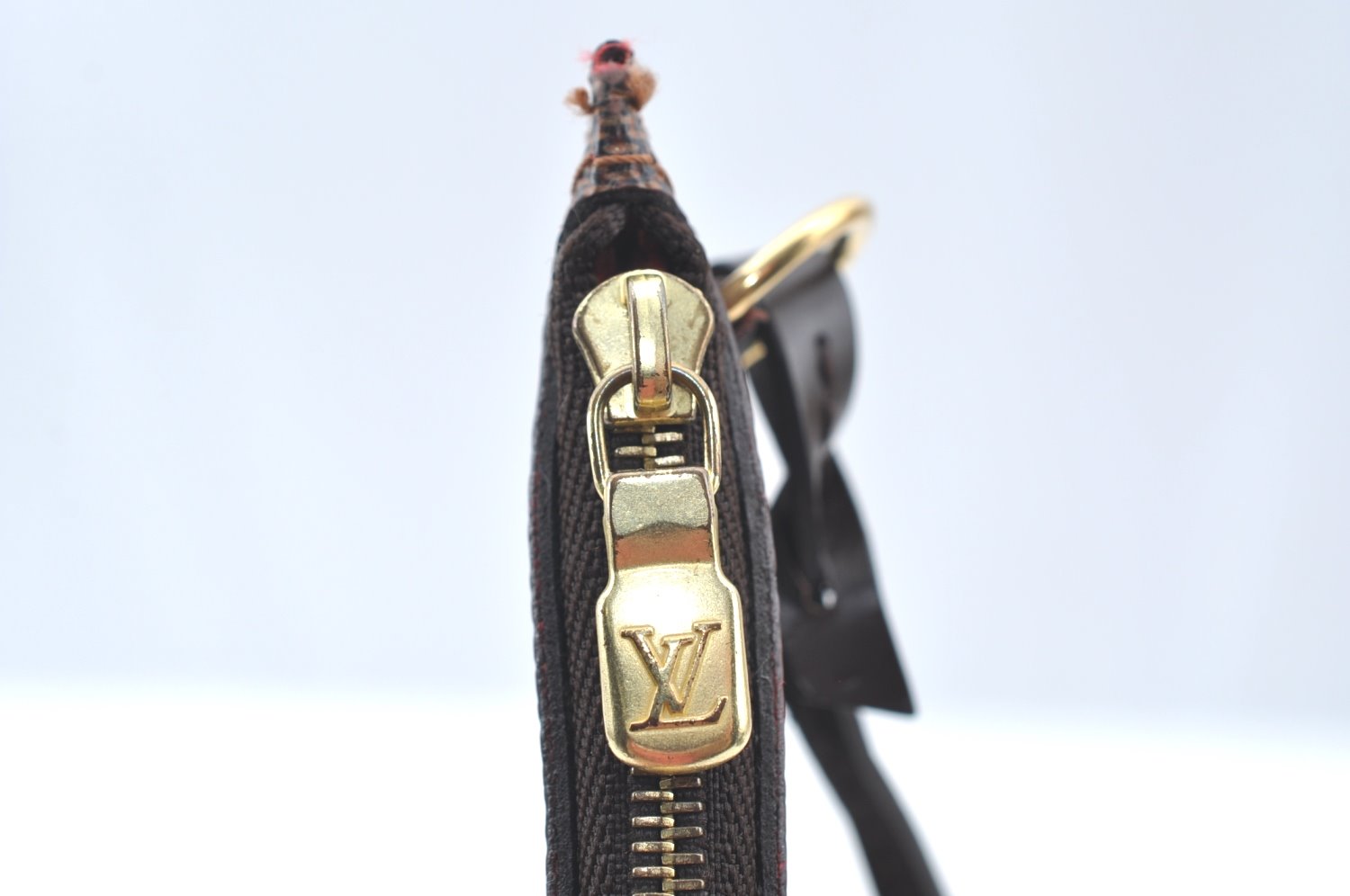 Authentic Louis Vuitton Damier Neverfull Pouch Purse Clutch Bag LV K4397