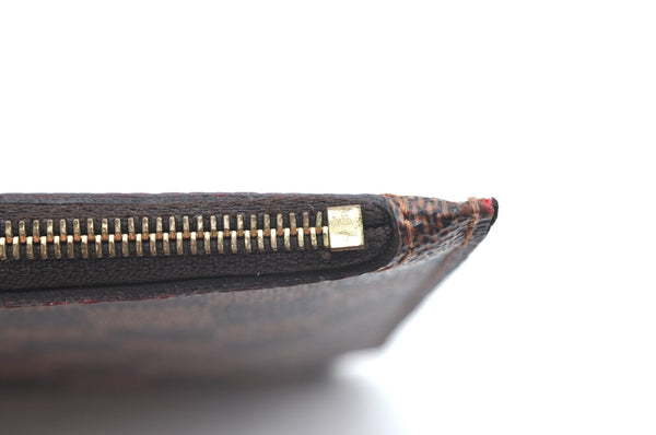 Authentic Louis Vuitton Damier Neverfull Pouch Purse Clutch Bag LV K4397