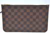 Authentic Louis Vuitton Damier Neverfull Pouch Purse Clutch Bag LV K4398
