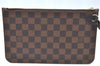 Authentic Louis Vuitton Damier Neverfull Pouch Purse Clutch Bag LV K4398
