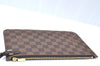 Authentic Louis Vuitton Damier Neverfull Pouch Purse Clutch Bag LV K4398