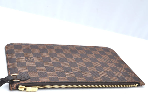 Authentic Louis Vuitton Damier Neverfull Pouch Purse Clutch Bag LV K4398