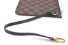 Authentic Louis Vuitton Damier Neverfull Pouch Purse Clutch Bag LV K4398