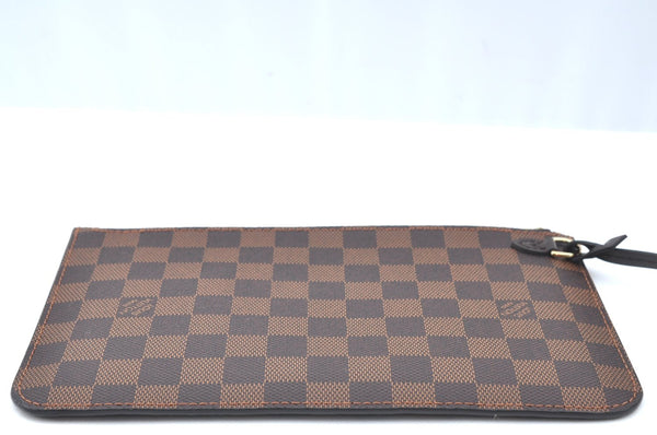 Authentic Louis Vuitton Damier Neverfull Pouch Purse Clutch Bag LV K4398