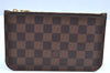 Authentic Louis Vuitton Damier Neverfull Pouch Purse Clutch Bag LV K4399